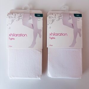 Xhilaration White Tights, Size M/L